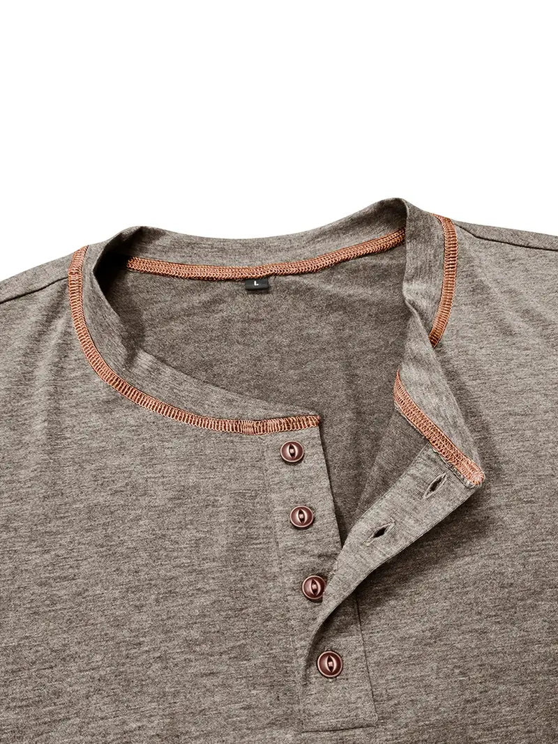 Orazio - Manga Corta Camiseta Con  Botón