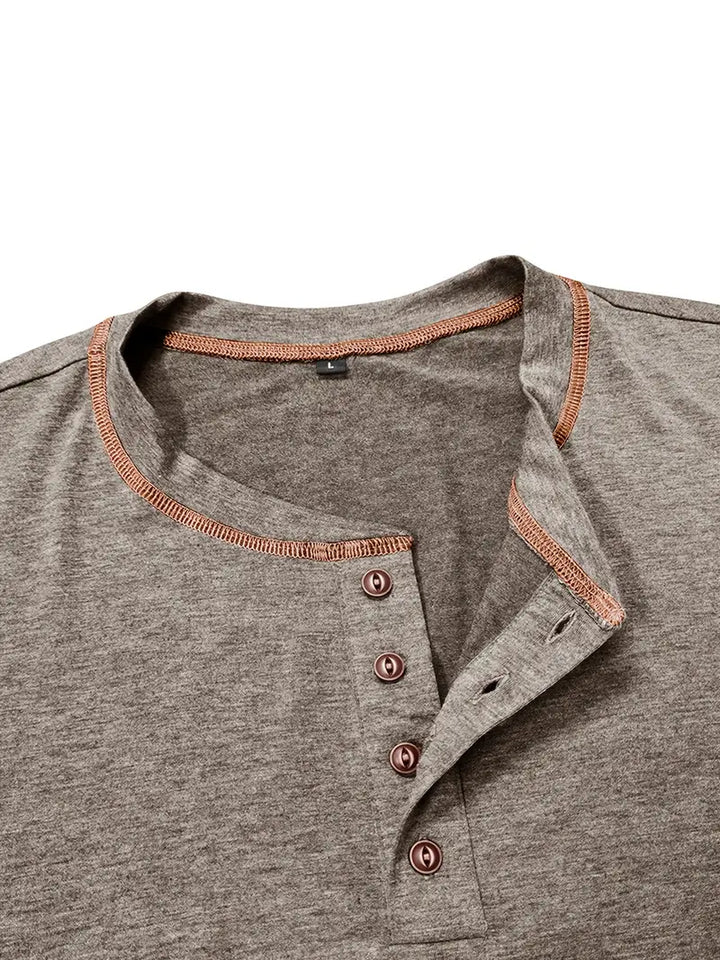 Orazio - Manga Corta Camiseta Con  Botón