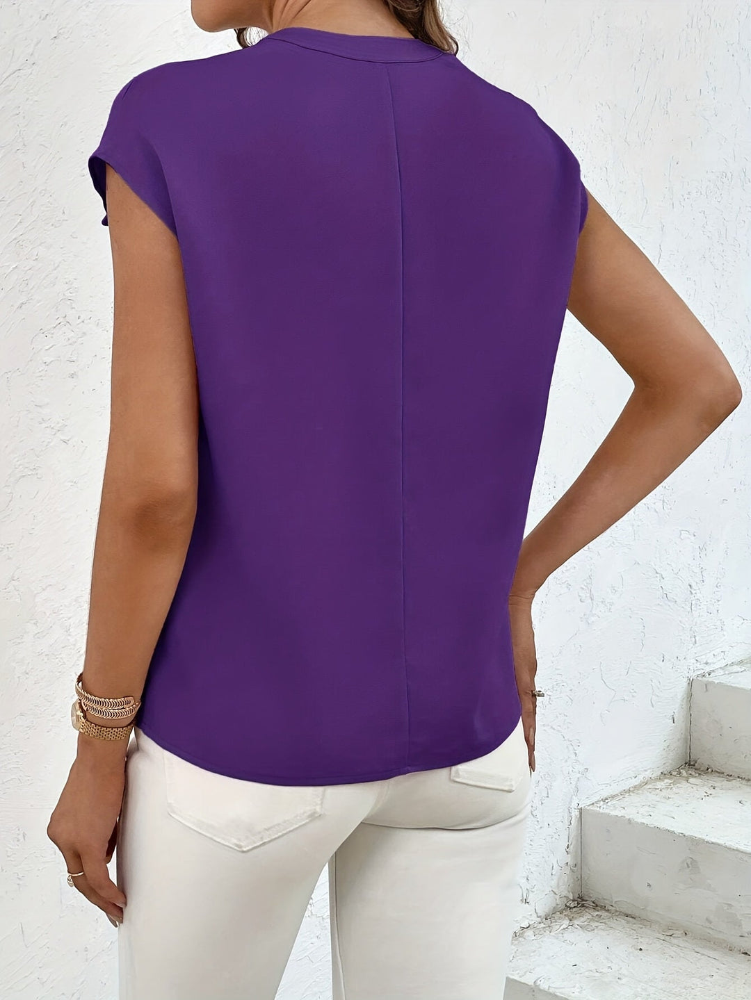 Marquita - Camisa Informal De Manga Corta Con Bolsillos Para El Verano