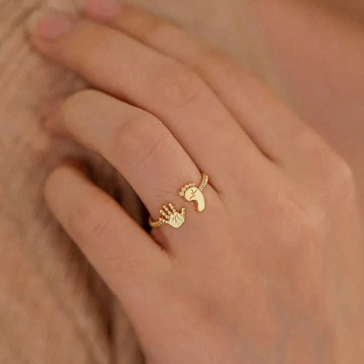 PalmBliss - Maravilloso Anillo de Palma y Pies Para Bebé Mama
