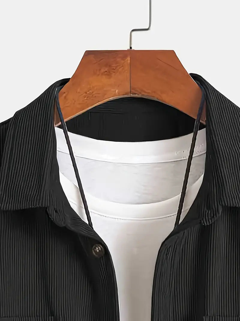 Rickey - Camisa Informal De Pana Con Botones