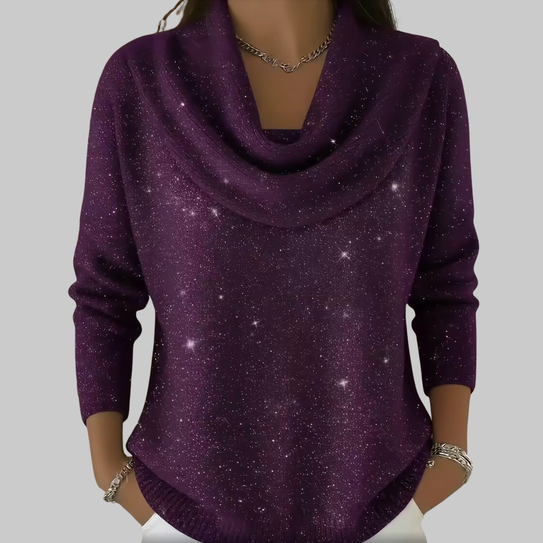 Ayelet - Jersey De Cuello Alto Suave Con Estampado De Estrellas