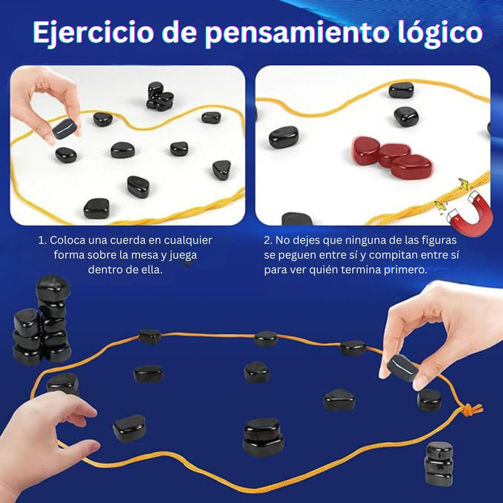 MindSpark - Juego De Ajedrez Magnético Divertido Juego De Estrategia Para Niños y Familias