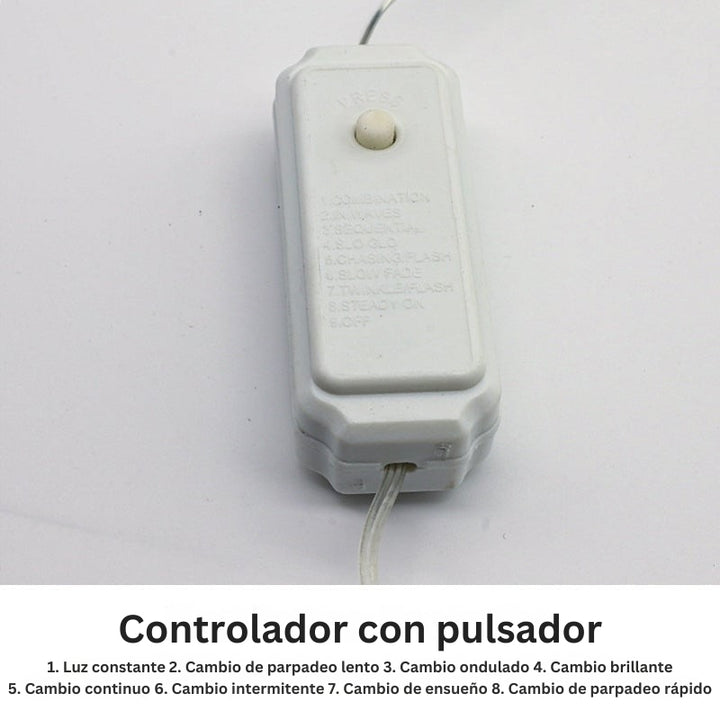 TwinkleWire - Guirnalda De Luces Pirotécnicas De Alambre De Cobre Con Mando a Distancia