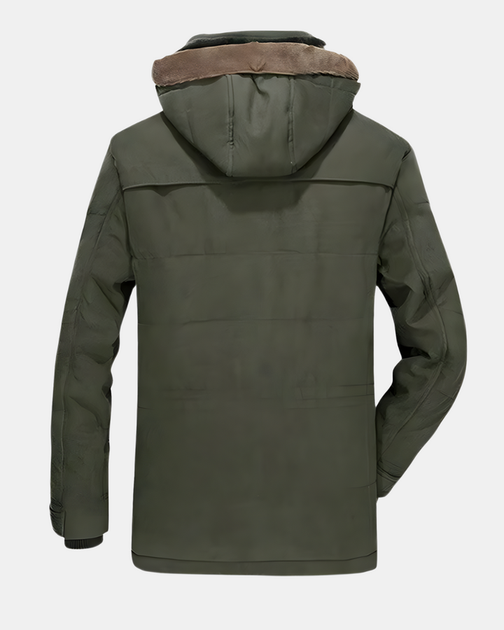 Aziel - Chaqueta Acolchada De Invierno Con Múltiples Bolsillos