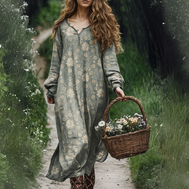 Madge - Vestido Suelto Con Estampado Floral