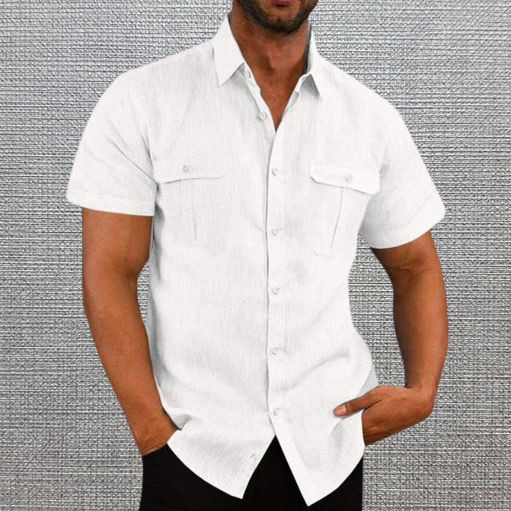 Darius - Camisas De Manga Corta Con Dos Bolsillos En El Pecho