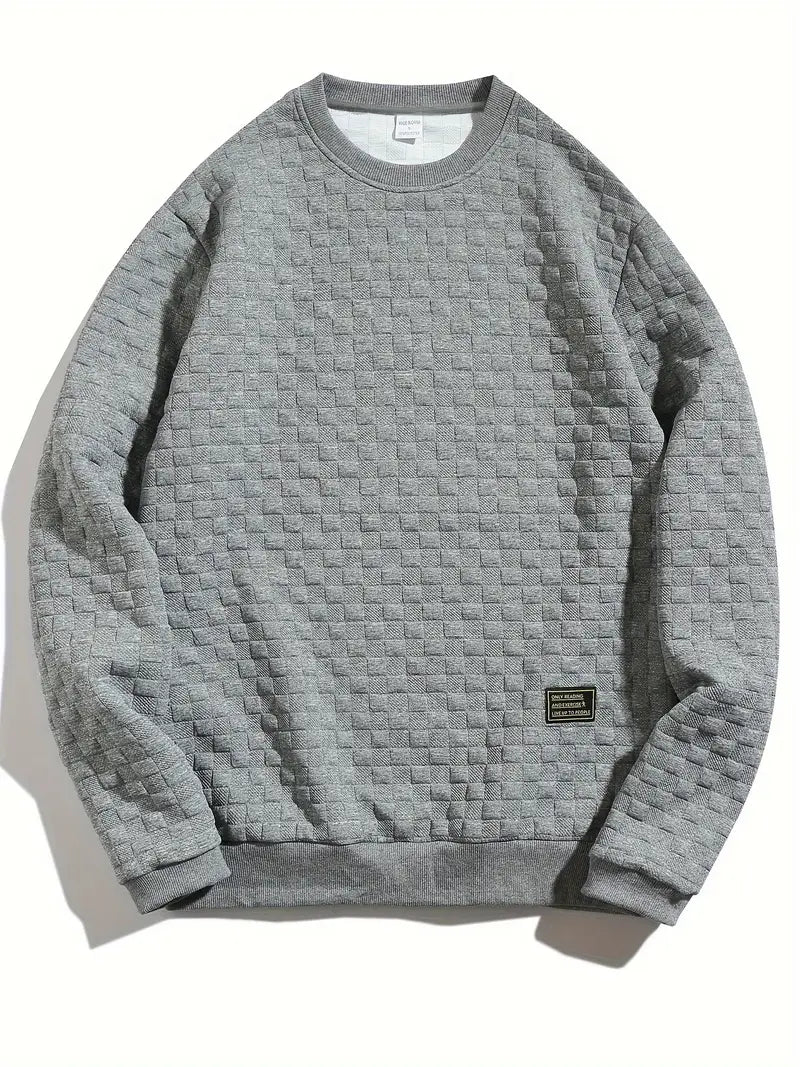 Stafford - Sudadera Informal Con Textura a Cuadros