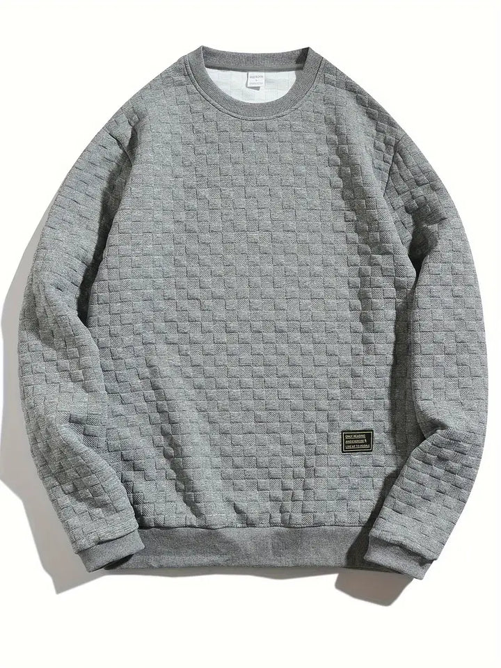 Stafford - Sudadera Informal Con Textura a Cuadros