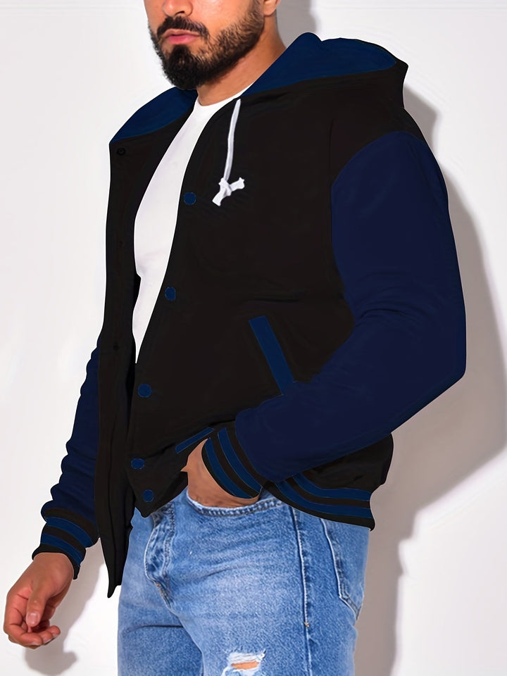Askhat - Chaqueta De Béisbol De Manga Larga Con Capucha