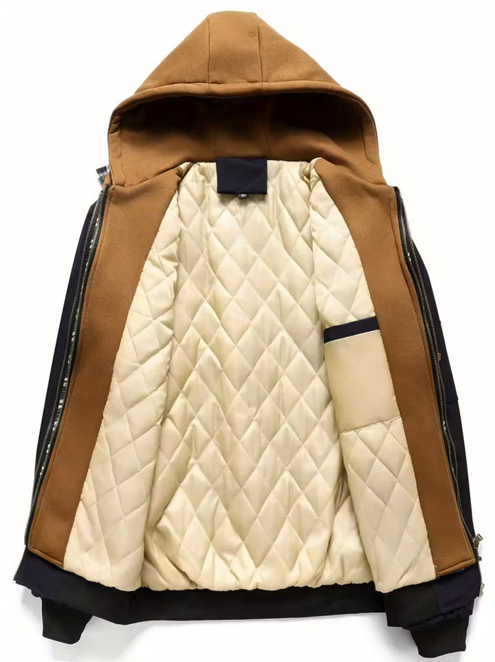 Sylvain - Chaqueta Con Capucha y Cremallera Estilo Fuerza Aérea