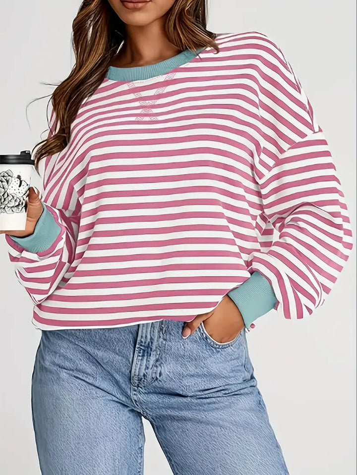 Nirina - Camisa De Manga Larga Con Estampado a Rayas