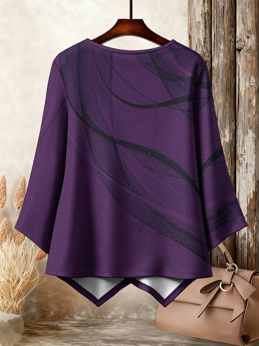 Galya - Camiseta Oversize Con Cuello Redondo