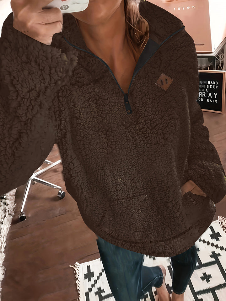 Willemien - Sudadera De Manga Larga Con Cremallera y Forro Polar