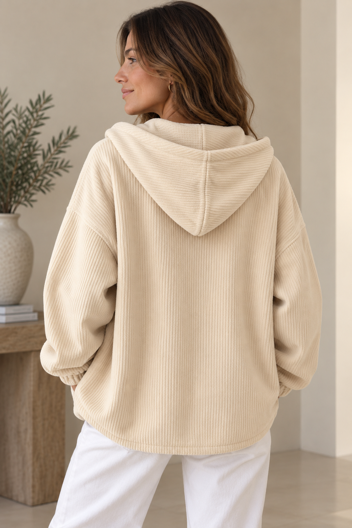 Nalina - Chaqueta Con Capucha De Pana De Corte Holgado