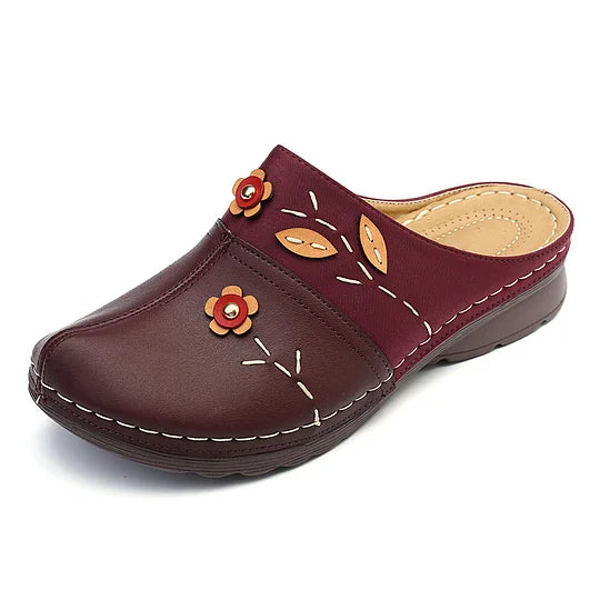 Janeth - Sandalias De Cuña De Cuero