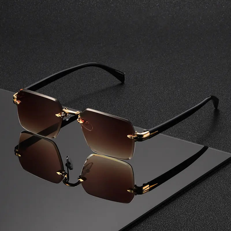 OptoSleek - Gafas Cuadradas Sin Montura