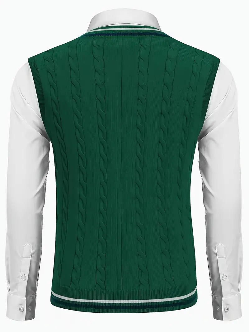 Duane - Jersey De Punto Sin Mangas Con Cuello En V