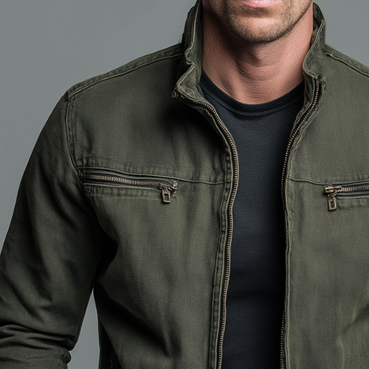 Narick - Chaqueta Vaquera Holgada Con Cremallera
