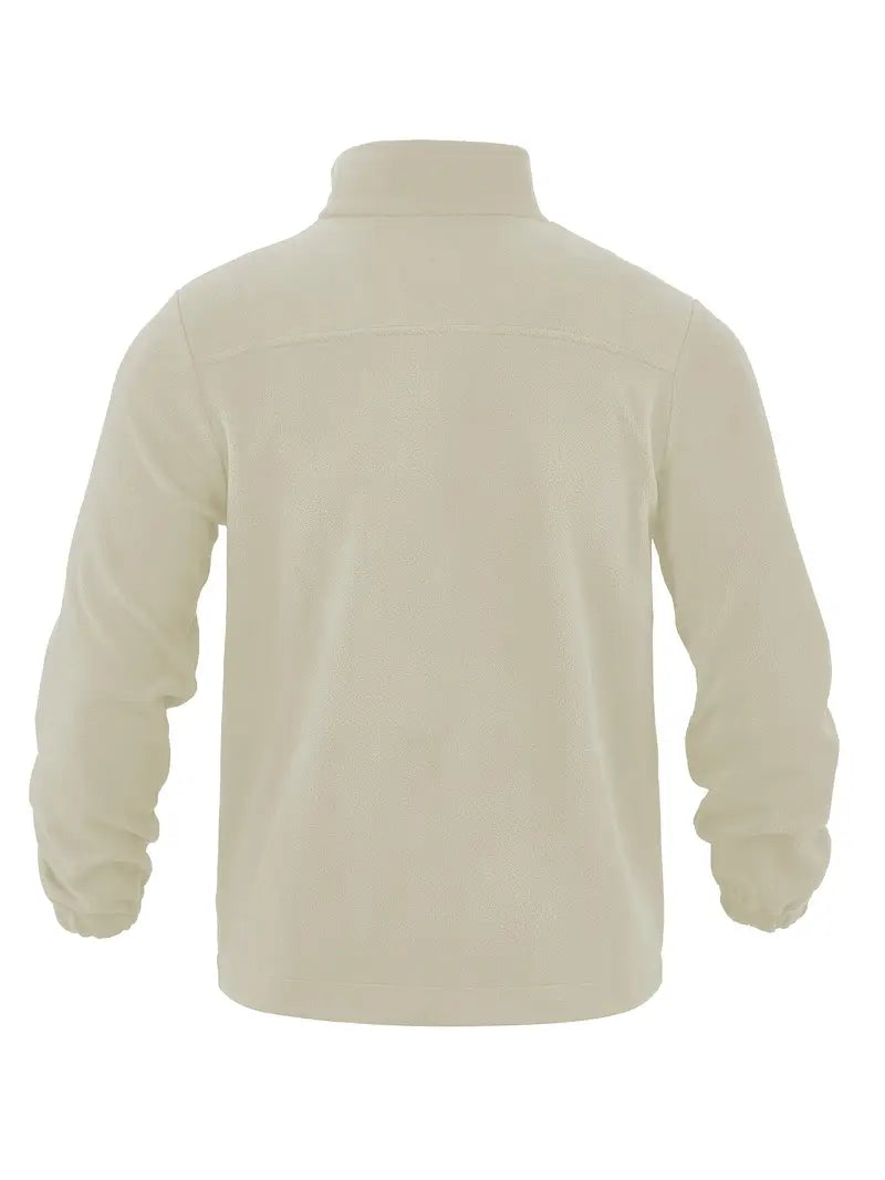 Barron - Chaqueta Informal De Forro Polar Con Cremallera y Bolsillo