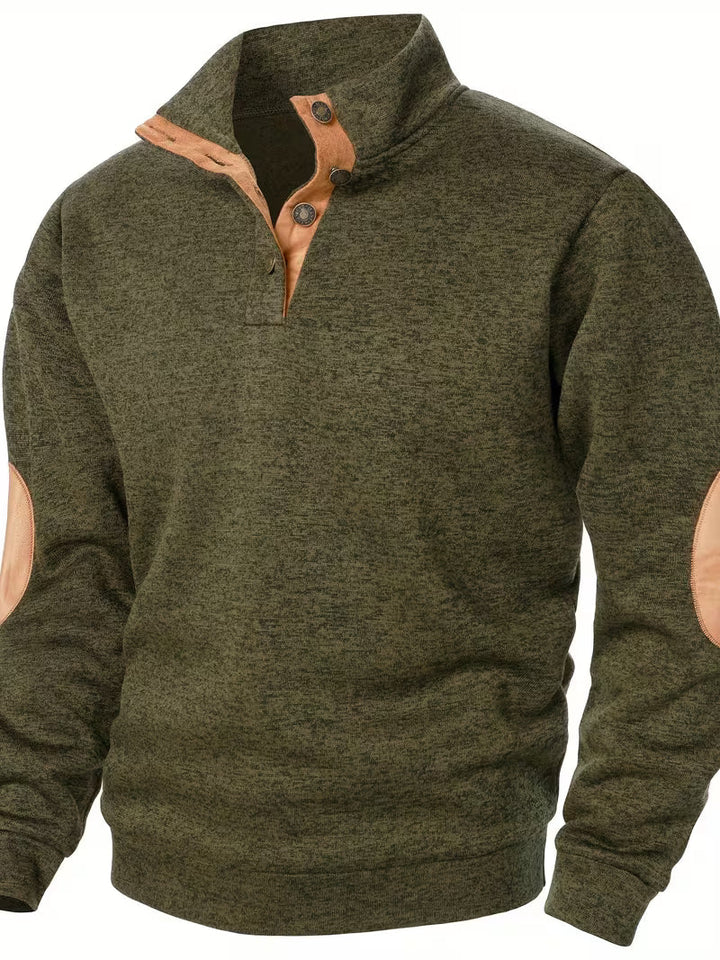 Kashyap - Sudadera de Manga Larga Con Cuello Alto