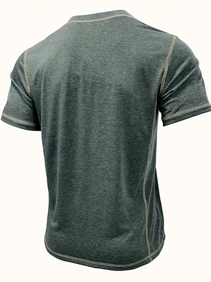 Orazio - Manga Corta Camiseta Con  Botón