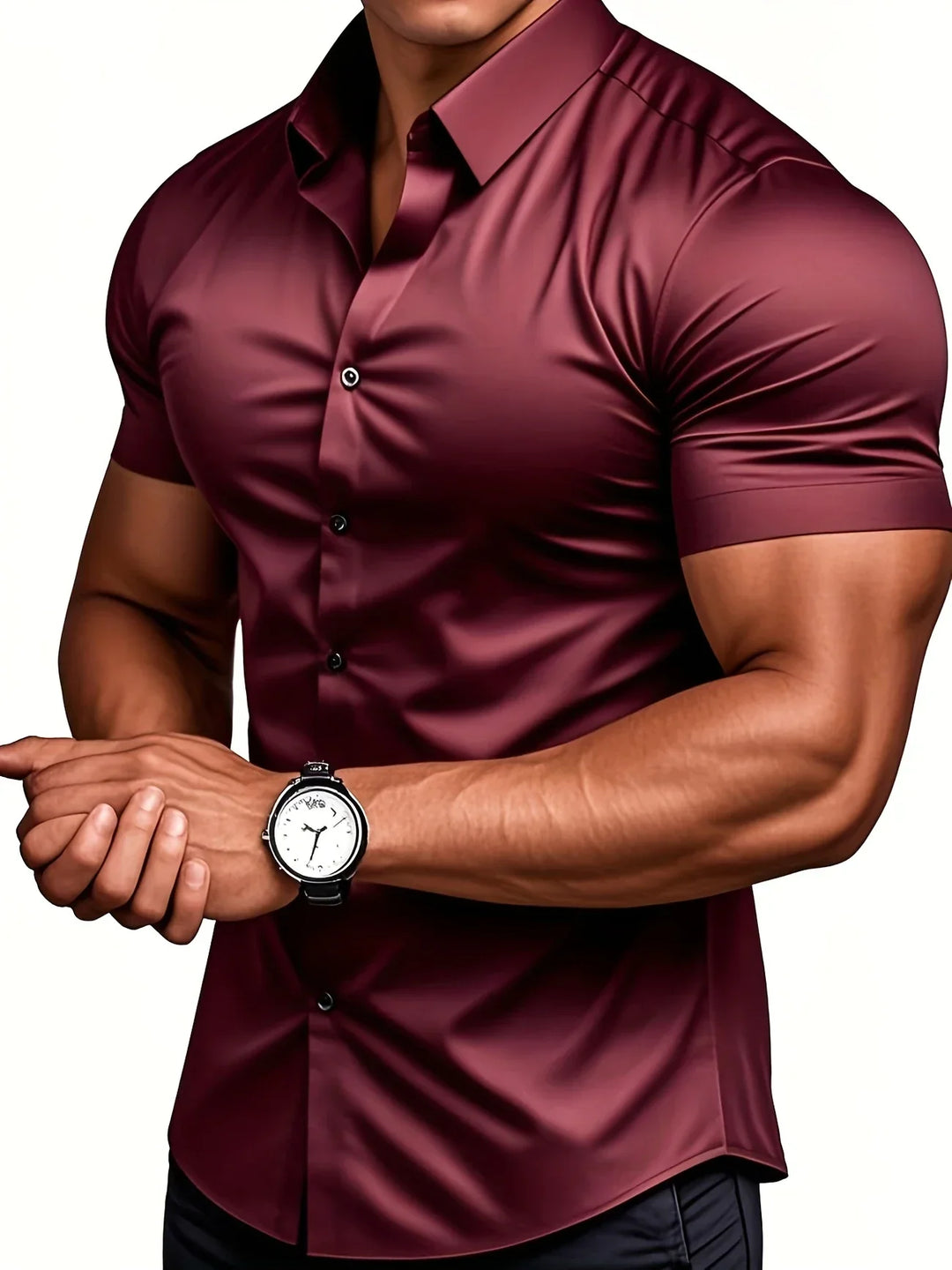 Ezra - Elegante Camisa Entallada Con Botones