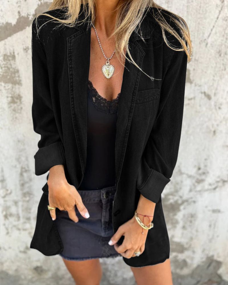 Romilda - Chaqueta Vaquera De Gran Tamaño
