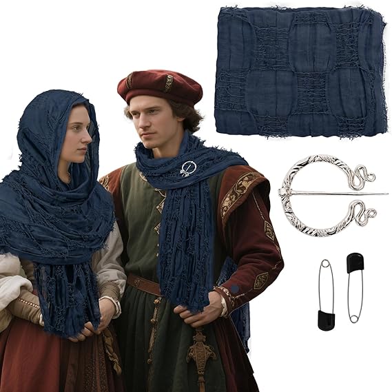 RuneWrap - Bufanda Medieval Con Capucha