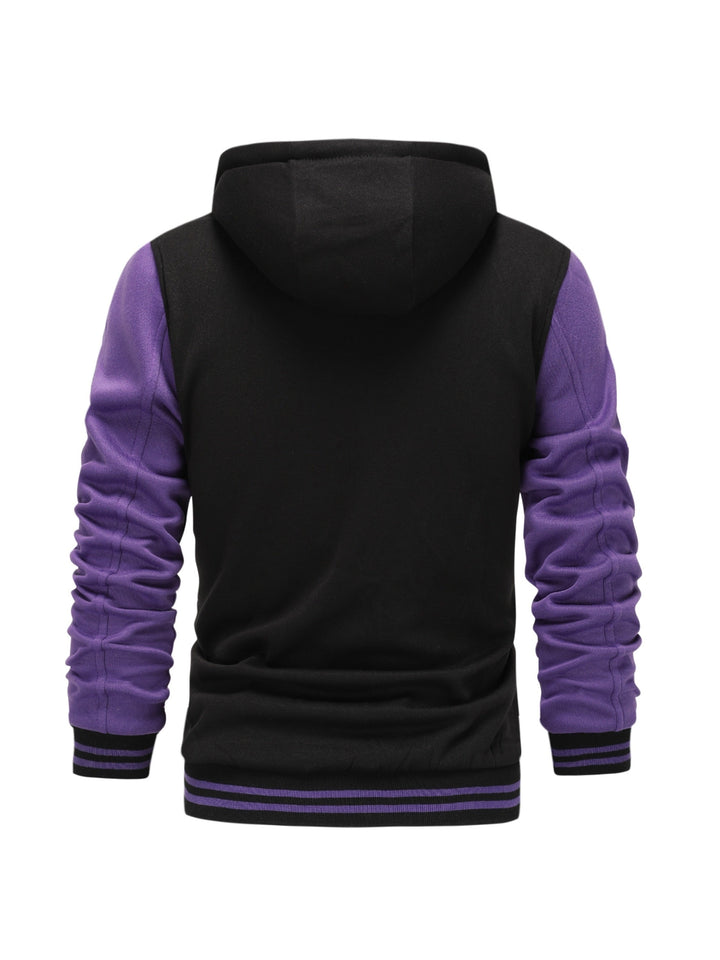 Askhat - Chaqueta De Béisbol De Manga Larga Con Capucha