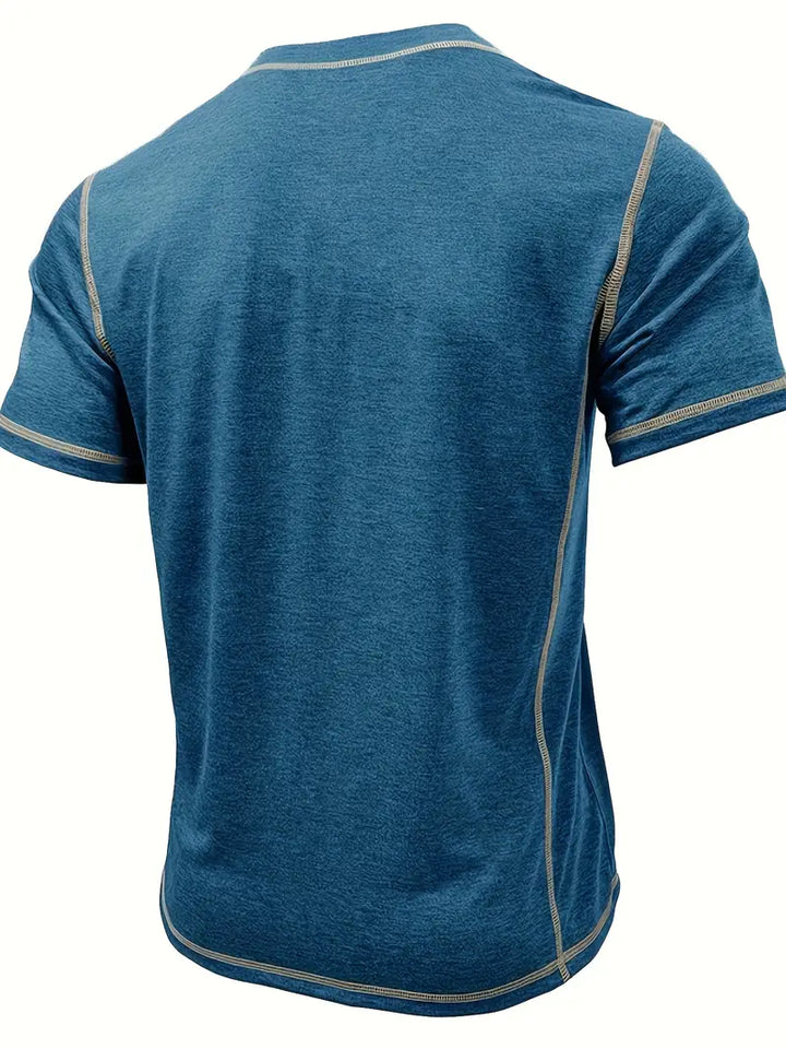 Orazio - Manga Corta Camiseta Con  Botón