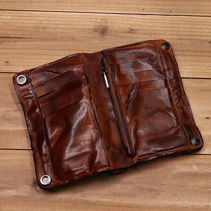EliteHide - Cartera De Cuero Con Ranuras Para Varias Tarjetas Hecha a Mano