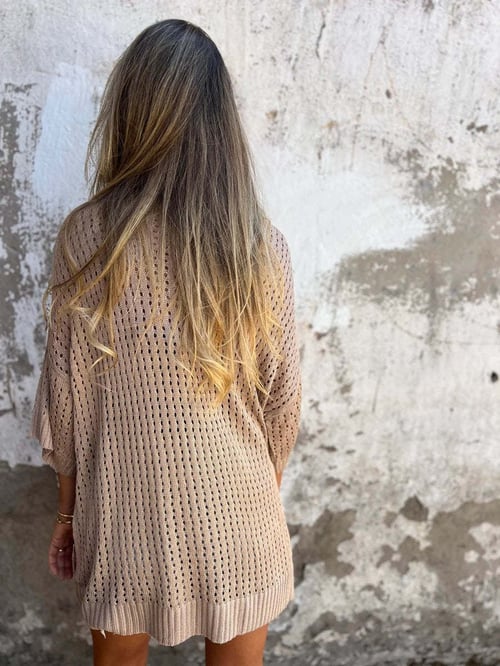 Shilana - Top De Punto Hueco Con Cuello En V