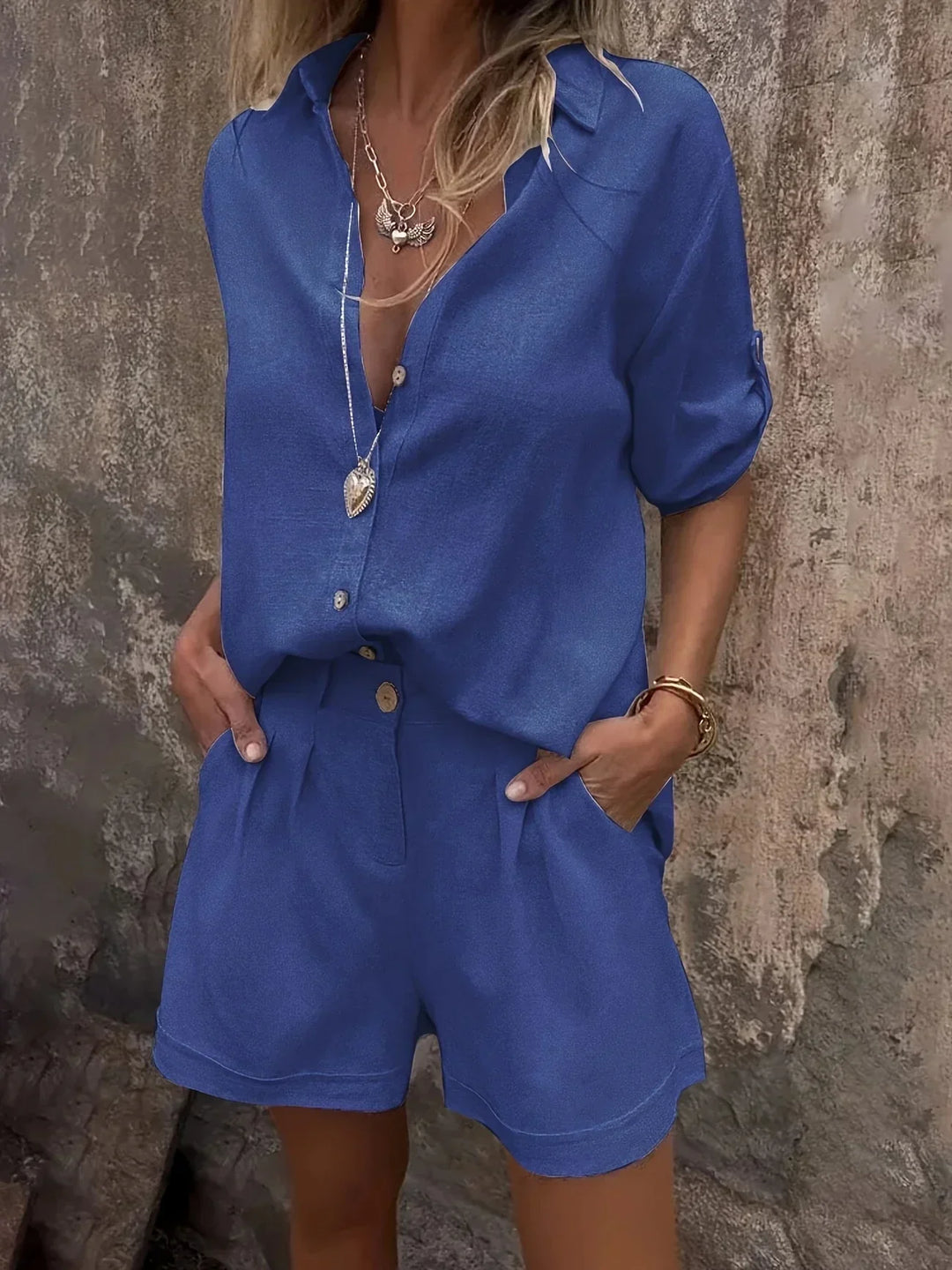 Arampatzi - Elegante Conjunto De Dos Piezas Para el Verano