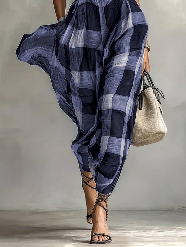 Nethara - Elegante Vestido de Otoño Con Cinturón