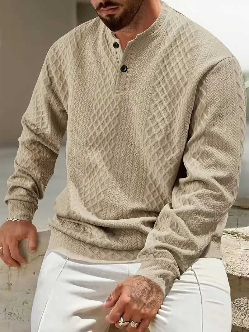 Warriner - Sudadera De Manga Larga Con Estampado Geométrico