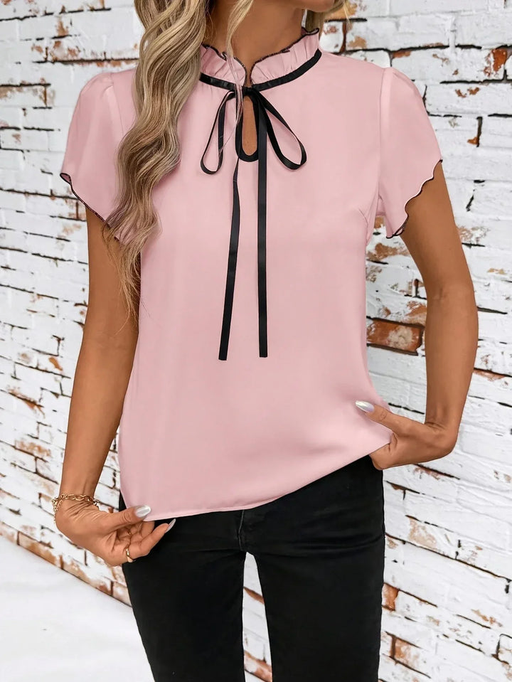 Bethany - Camisa De Manga Corta Con Bloques De Color