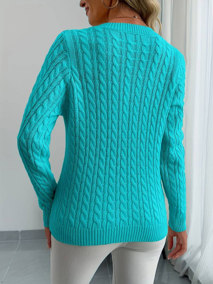 Zivah - Elegante Jersey Acanalado Con Cuello en V
