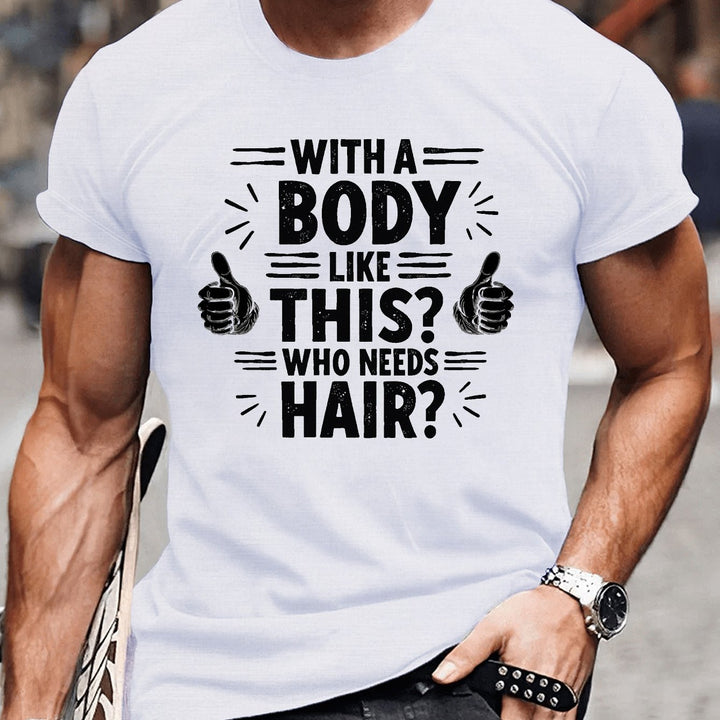 Hairy – Camiseta Elegante Con Manga Corta