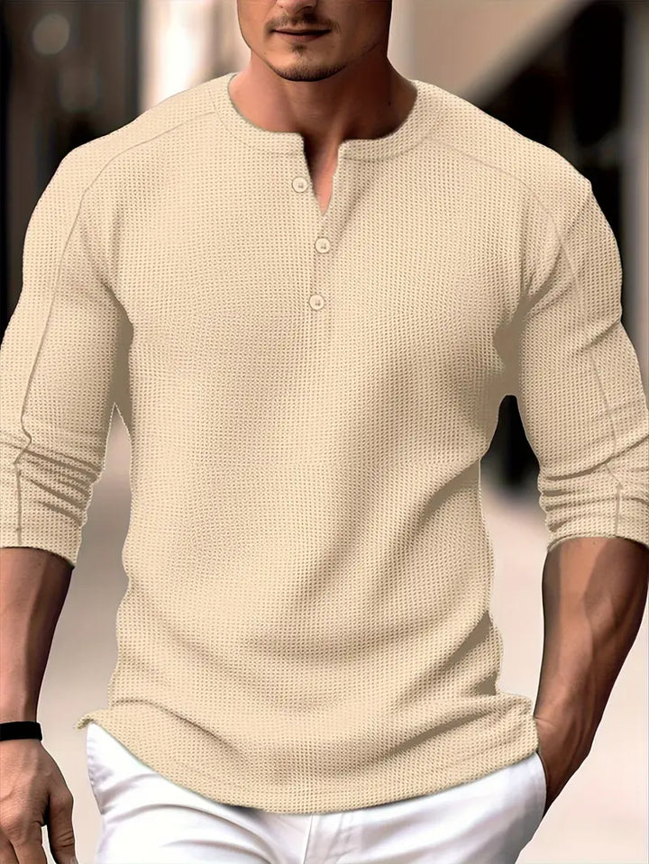Pablo - Camisa Informal De Manga Larga De Punto