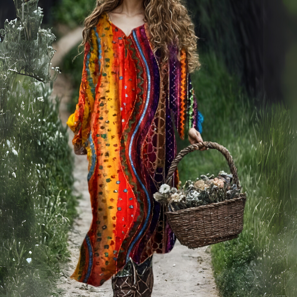 Madge - Vestido Suelto Con Estampado Floral