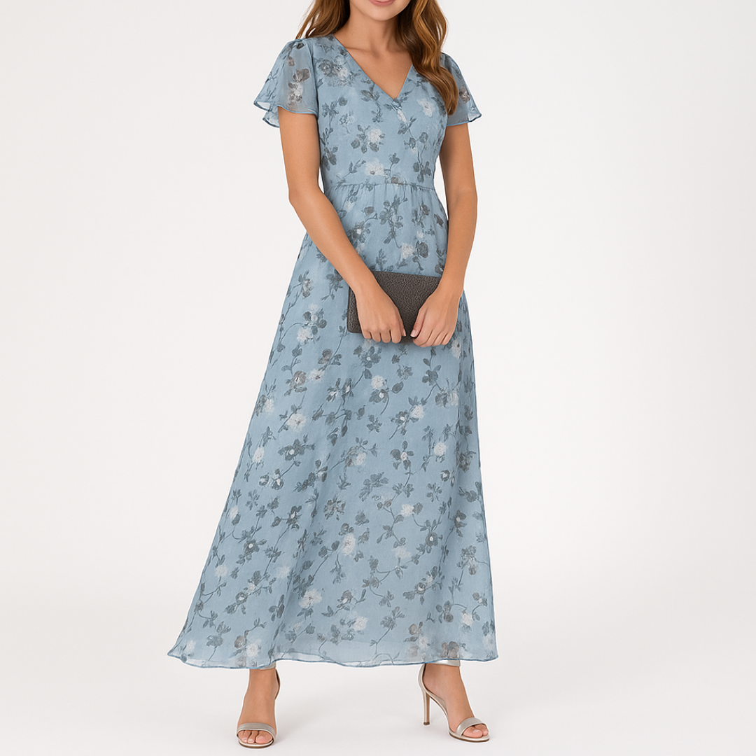 Danielle - Elegante Vestido Con Escote En V Que Cubre El Vientre