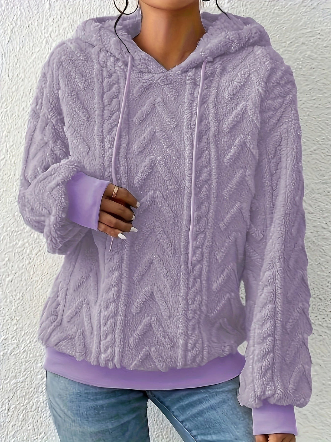 Andrine - Manga Larga Con Capucha Chaqueta