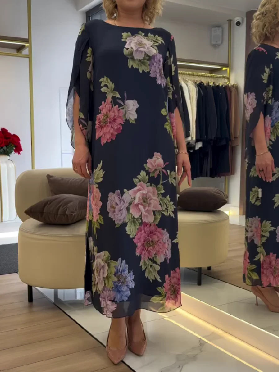 Yael - Vestido Largo Con Estampado Floral