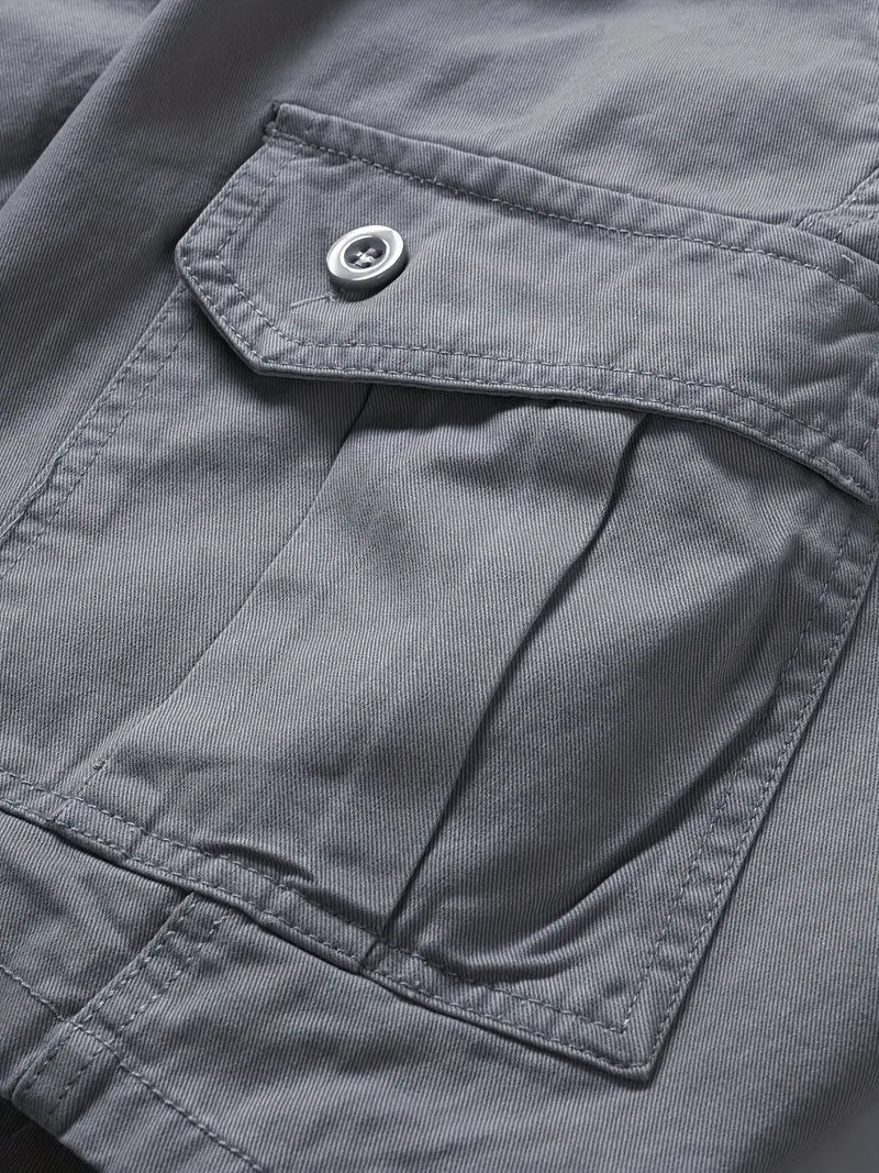 Mauro - Elegantes Pantalones Cortos Con Multibolsillos