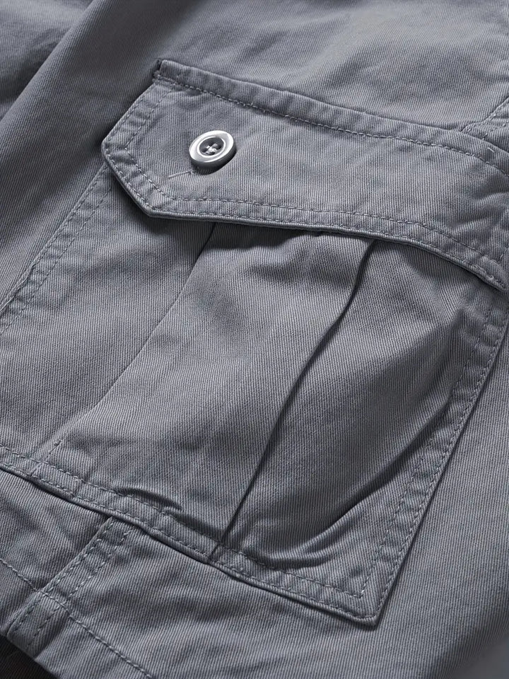 Mauro - Elegantes Pantalones Cortos Con Multibolsillos