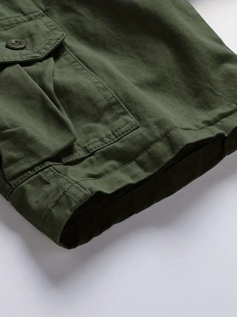 Mauro - Elegantes Pantalones Cortos Con Multibolsillos