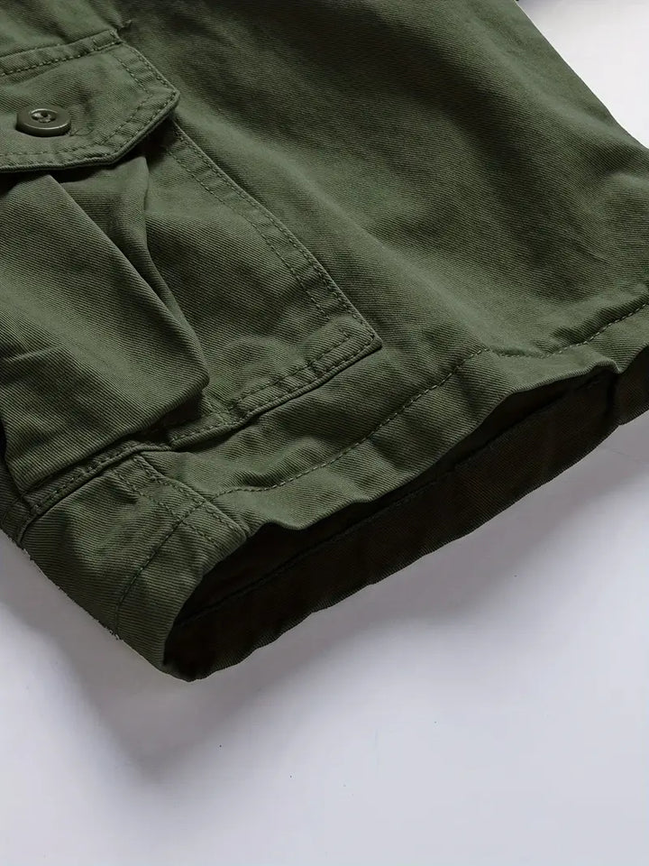 Mauro - Elegantes Pantalones Cortos Con Multibolsillos