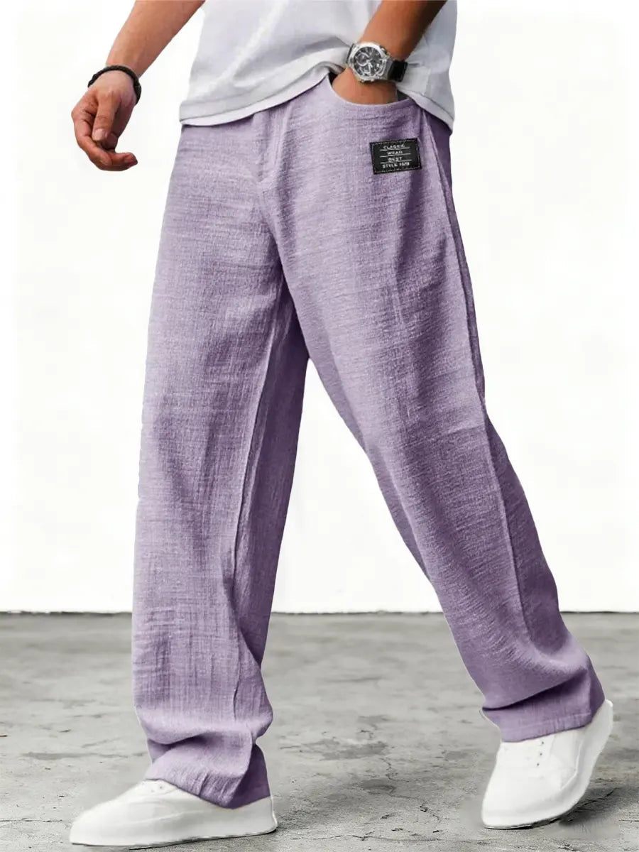 Lushan - Pantalón Holgado de Lino