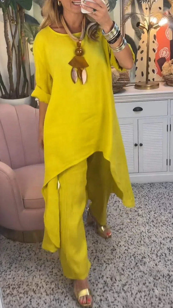 Maryla - Conjunto De Dos Piezas De Algodón Con Manga Larga